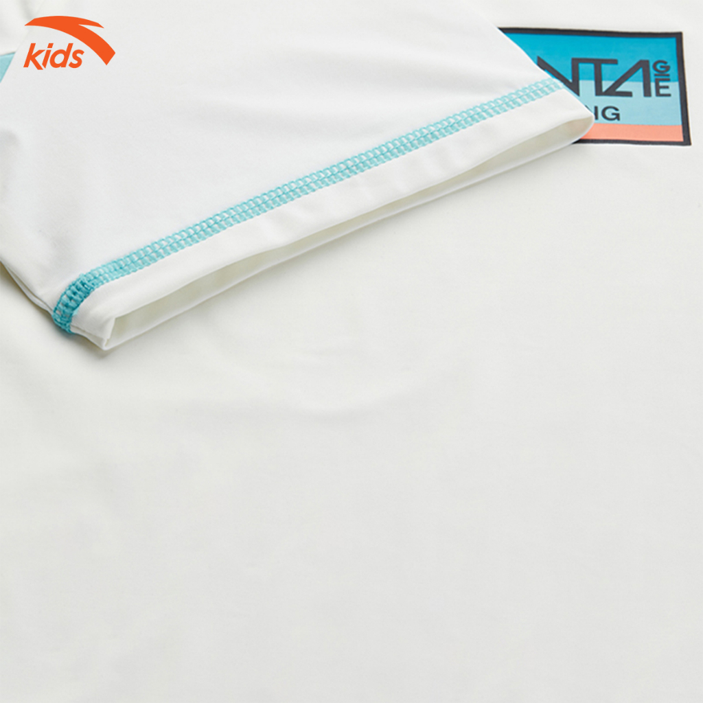 Áo phông thể thao bé trai Anta Kids vải polyester co giãn 4 chiều, thoáng khí 352236145