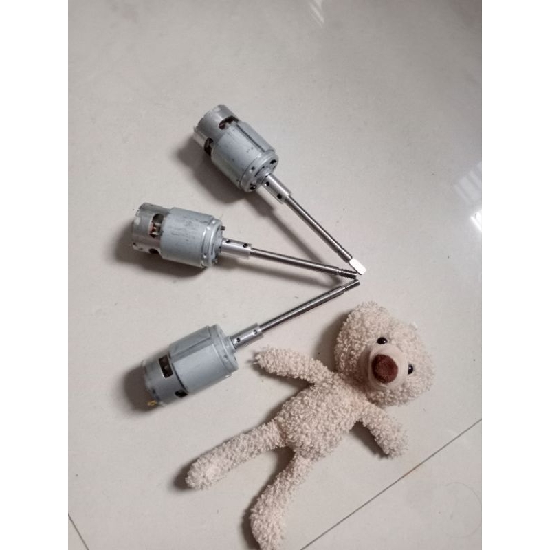 Mô tơ 775 12V kèm khớp trục dùng chế quạt 12 và chế máy khoan cắt cầm tay .