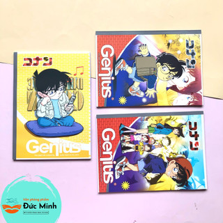 Vở kẻ ngang có chấm - thám tử lừng danh Connan- Shinichi - 80tr/120tr Genius Phúc Thịnh- vpp Quế Anh