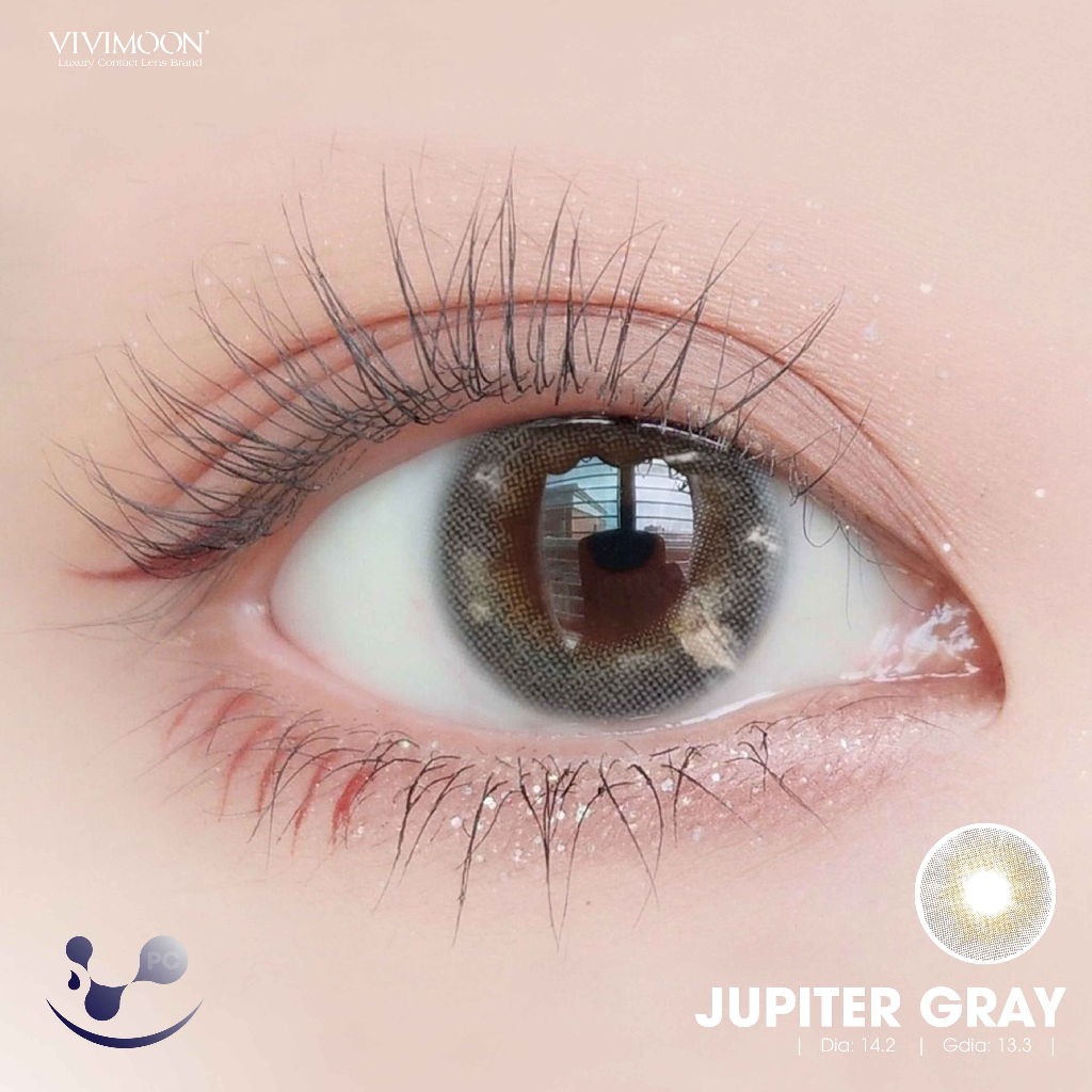 Lens khóa ẩm cận 1 ngày Jupiter GrayVIVIMOON màu xám pha ánh vàng