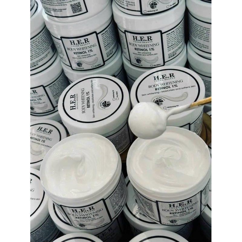 Kem body kích trắng mạnh Retinol HER hủ 500gr hương nước hoa