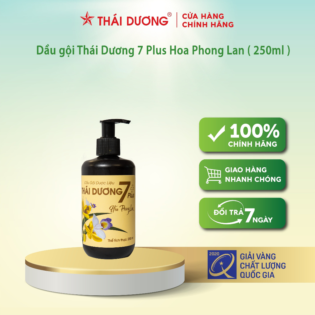 Dầu gội dược liệu Thái Dương 7 Plus 250ml - Sao Thái Dương