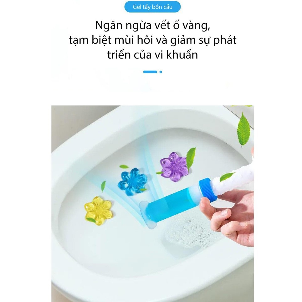 Gel Thơm Làm Sạch Khử Mùi Cho Bồn Cầu Nhà Vệ Sinh, Gel Bồn Cầu Diệt Khuẩn Dạng Thạch Hình Bông Hoa 88281 Siêu Thị Nhật