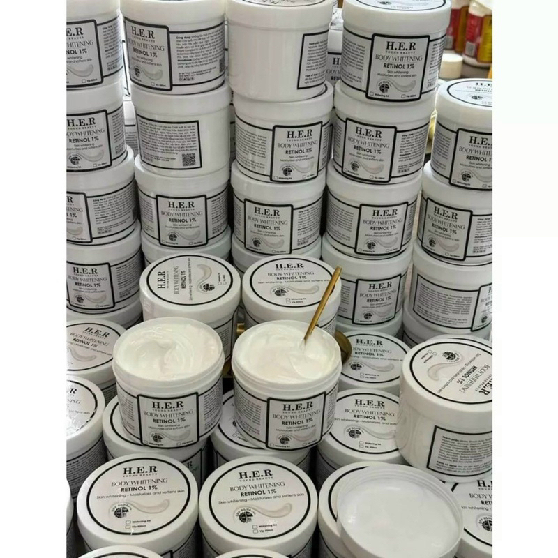 Kem body kích trắng mạnh Retinol HER hủ 500gr hương nước hoa