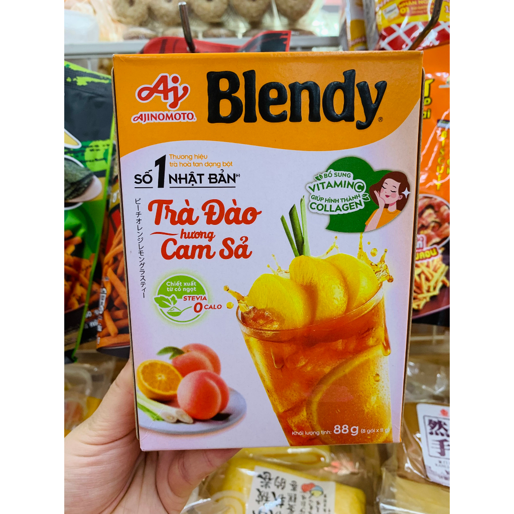 Trà đào hương cam sả Blendy hộp 88g