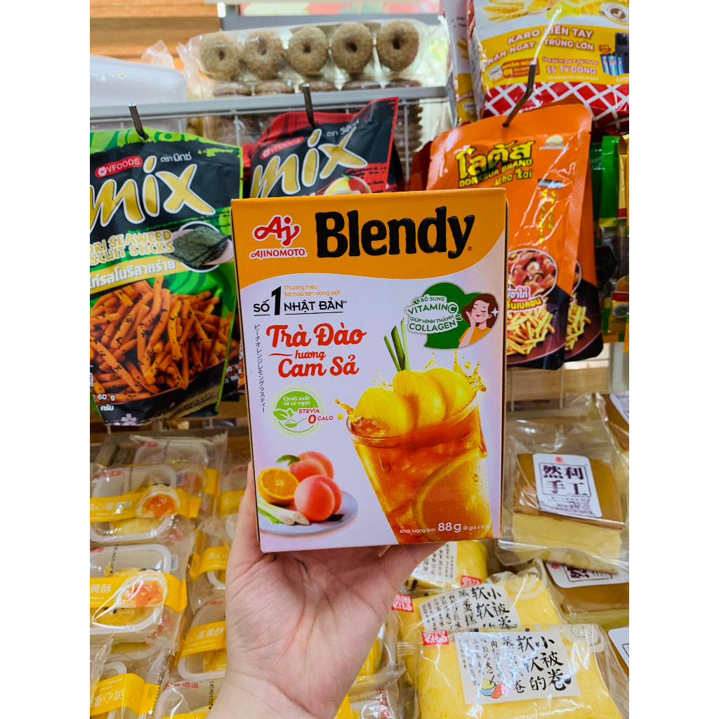 Trà đào hương cam sả Blendy hộp 88g
