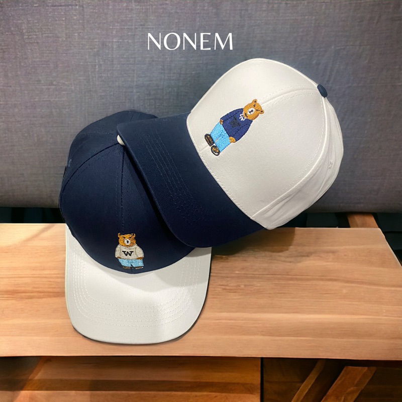 Nón lưỡi trai /Bucket thể thao thêu gấu phối màu đẹp