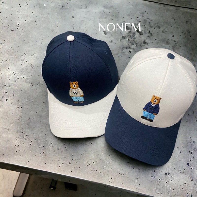 Nón lưỡi trai /Bucket thể thao thêu gấu phối màu đẹp