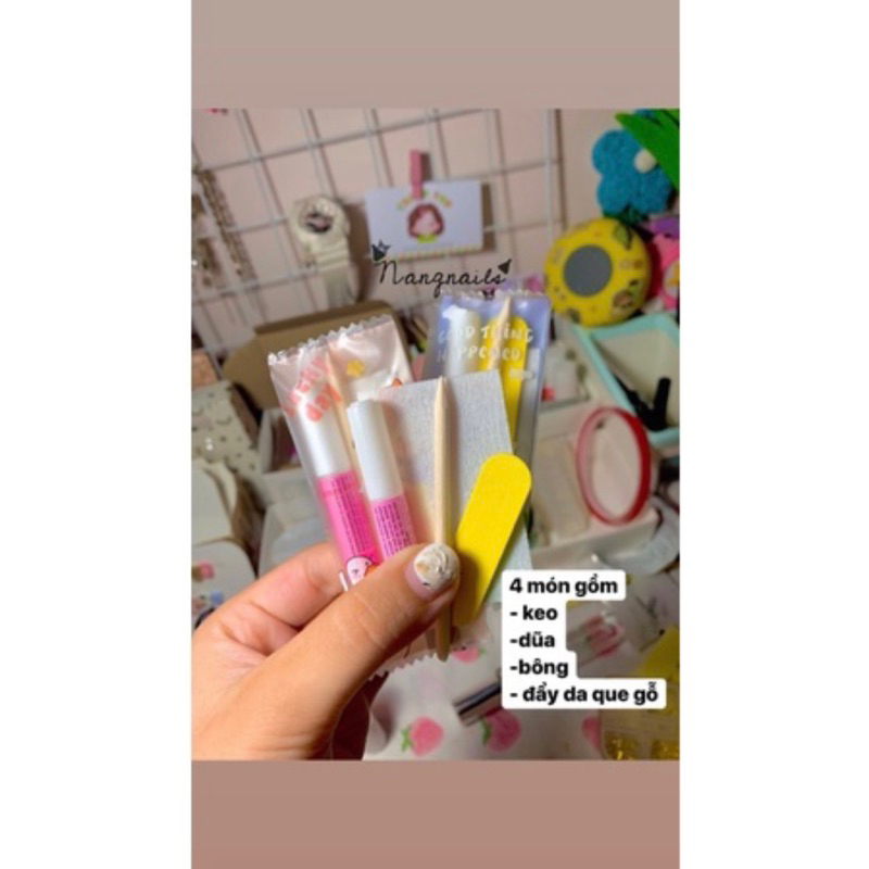 NAILBOX MÓNG ÚP TÔNG CÔ DÂU SANG TRỌNG - KÈM THEO DŨA VÀ KEO GẮN