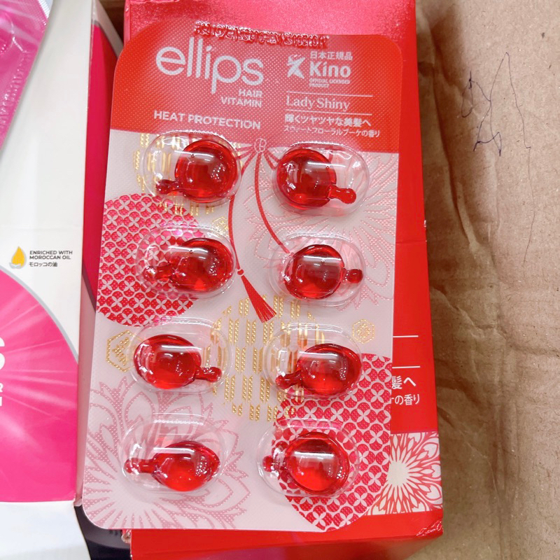 Viên e dưỡng tóc Ellips chống khô rụng gãy tóc