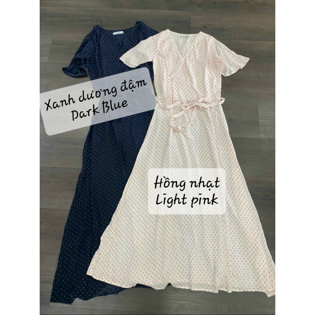 Đầm Maxi Chấm Bi Tay Ngắn MANGO