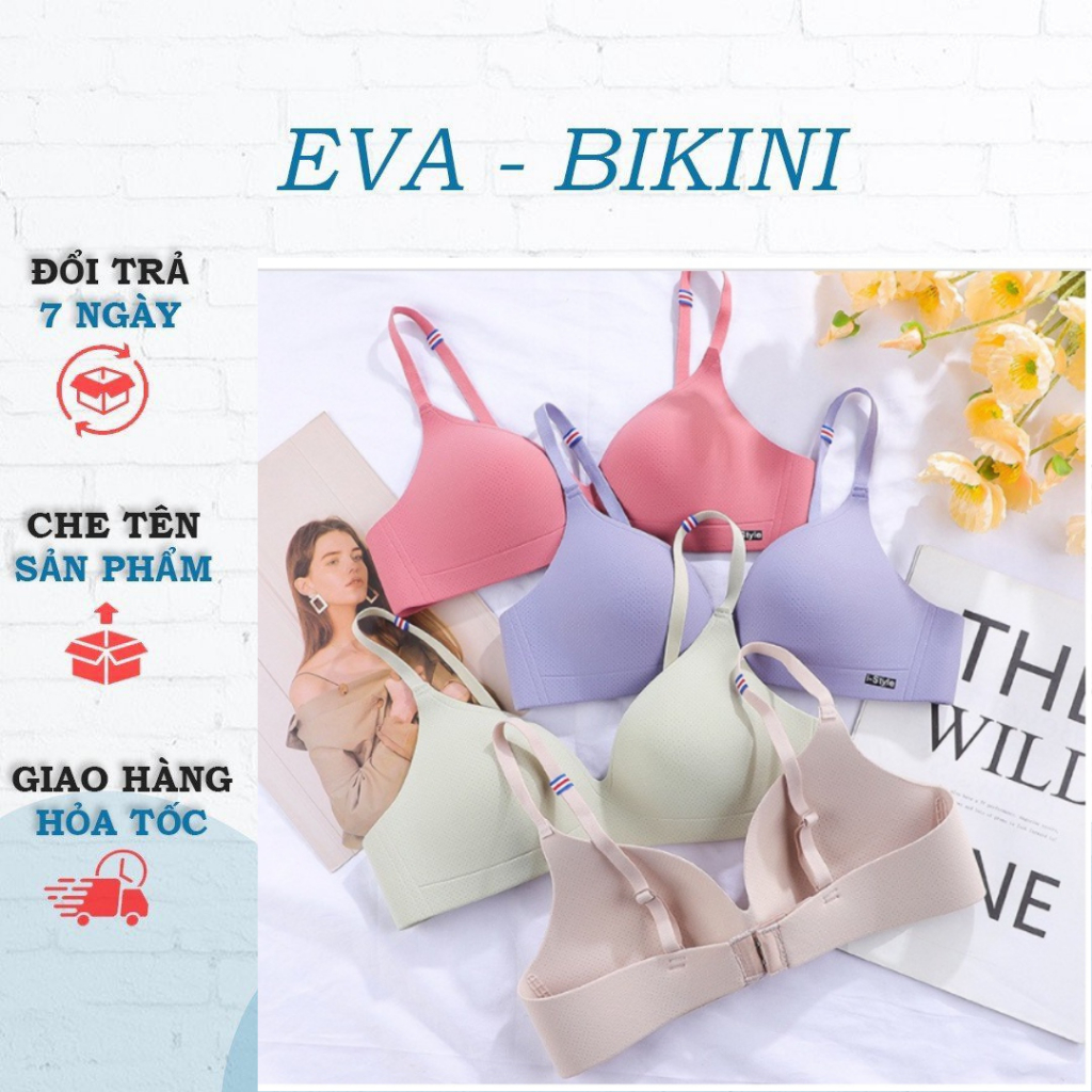 Áo Lót Su Pháp Đệm Mỏng EVA Không Gọng Thông Hơi