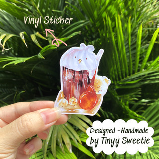 Sticker/ hình dán nhãn dán chickie coffee | tinyy sweetie