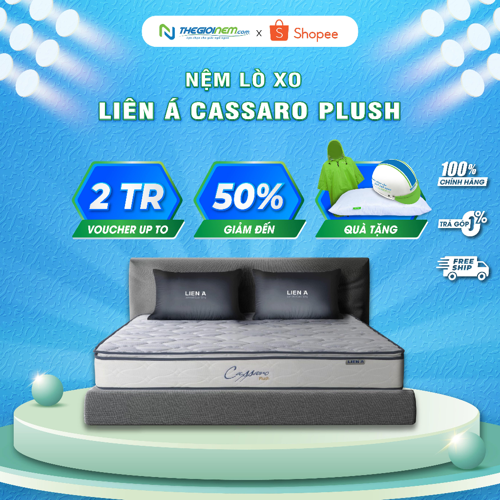 Nệm Lò Xo Liên Á CASSARO PLUSH