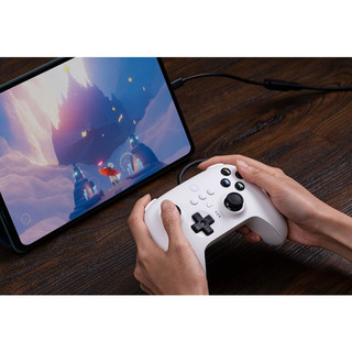 Tay có dây 8Bitdo Ultimate Wired Controller 82CA (Đen/Trắng)