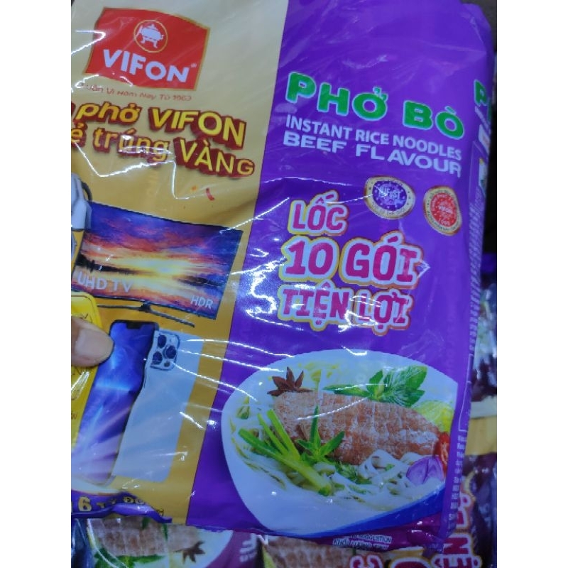 AV PHỞ BÒ ăn liền VIFON 65g GÓI [SHIP NOW]