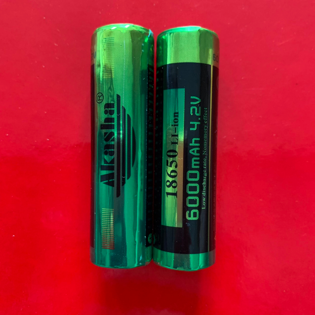 2 viên  pin  sạc  18650 AKASHA 3,7V / 4,2V  Dung  lượng  cao  CHẤT  LƯỢNG  TỐT