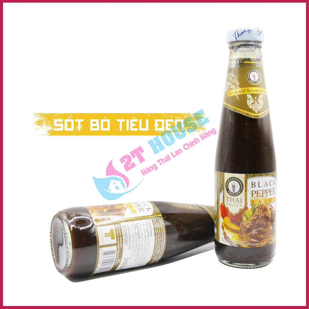Sốt nước chấm hải sản/lẩu/bò tiêu đen Thai Dancer siêu ngon Thái Lan chai 300ml 2T House Shop Hàng Thái Lan Nội Địa