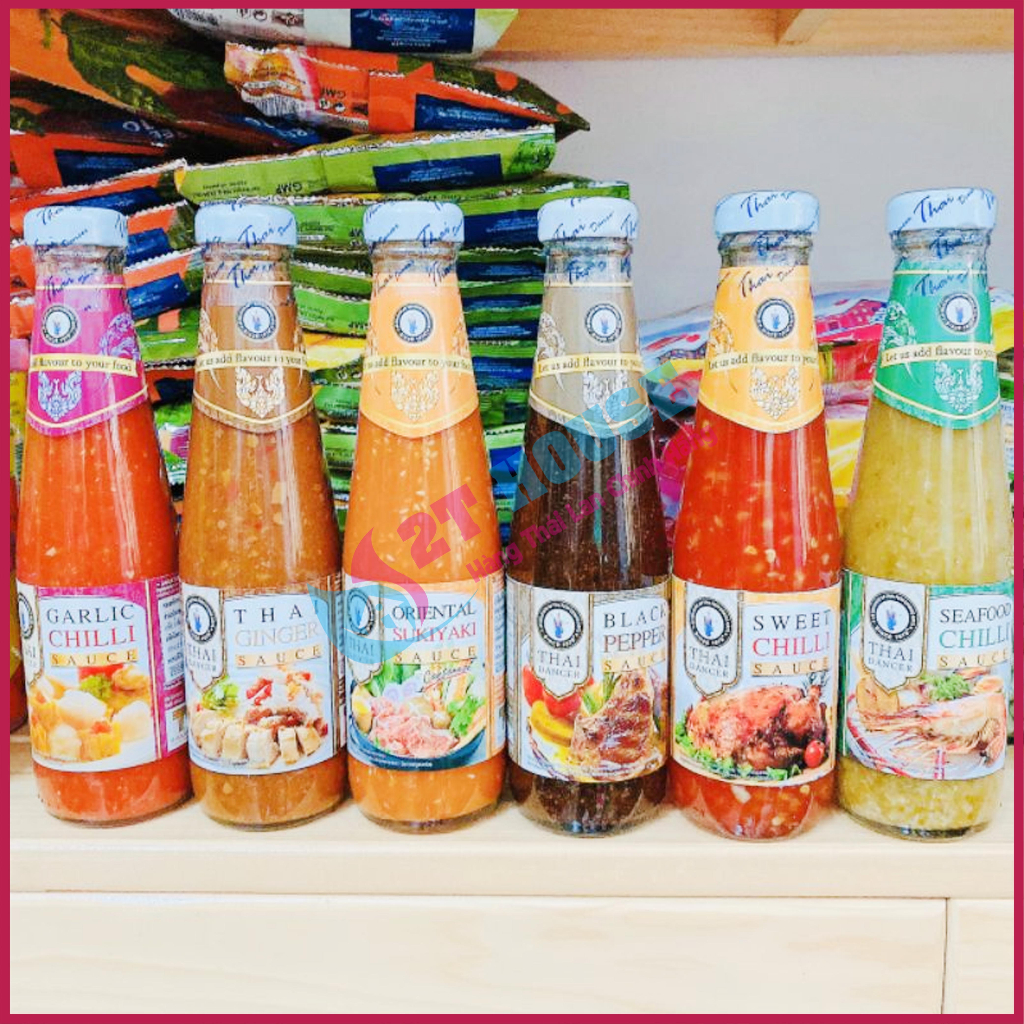 Sốt nước chấm hải sản/lẩu/bò tiêu đen Thai Dancer siêu ngon Thái Lan chai 300ml 2T House Shop Hàng Thái Lan Nội Địa