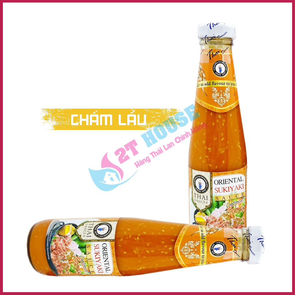 Sốt nước chấm hải sản/lẩu/bò tiêu đen Thai Dancer siêu ngon Thái Lan chai 300ml 2T House Shop Hàng Thái Lan Nội Địa