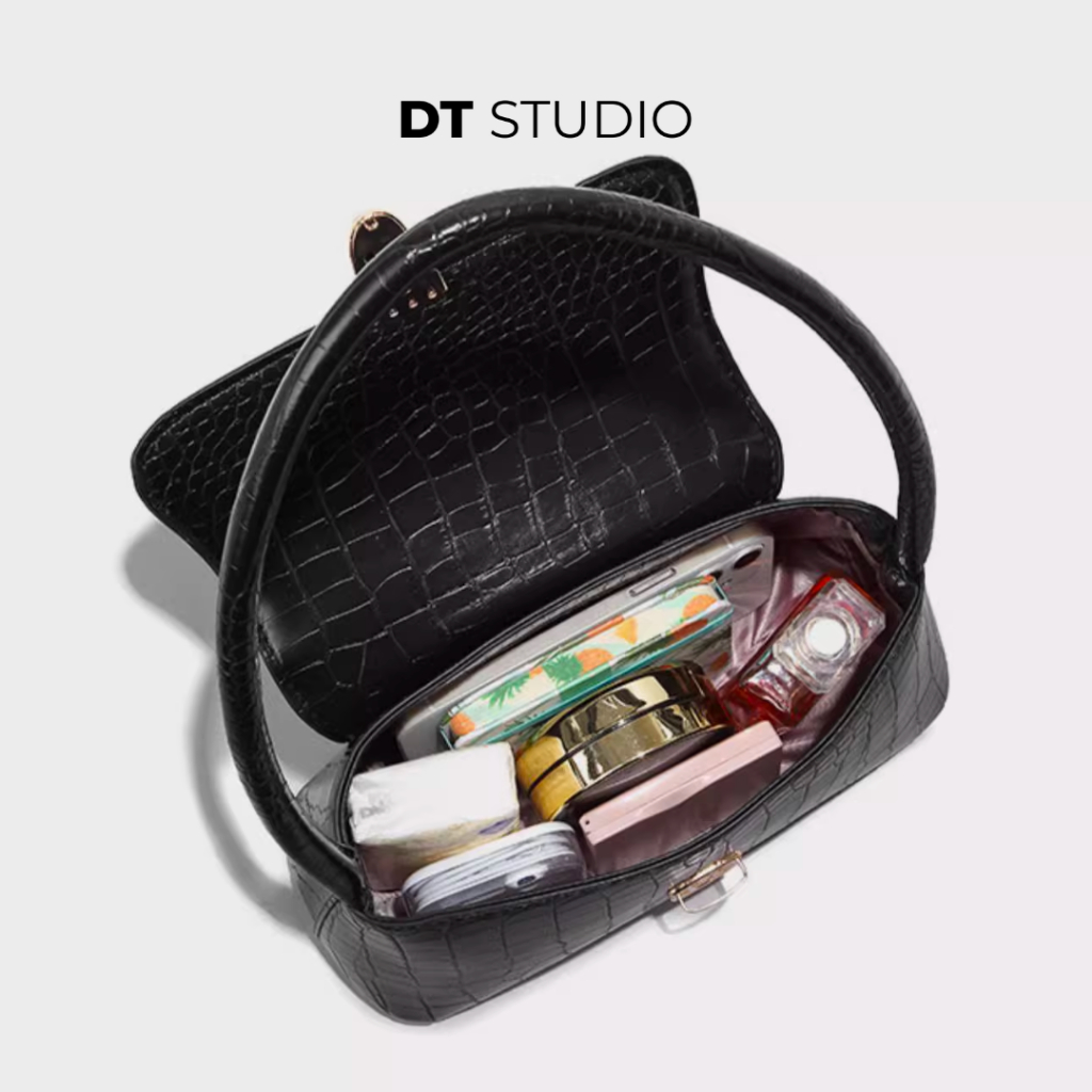 Túi xách nữ da vân cá sấu túi sát nách kiểu Pháp túi bánh mì đeo vai cầm tay túi nữ DTSTUDIO DT009