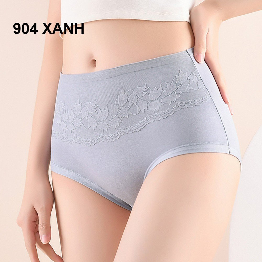 GOTI Quần Lót Trung Niên Cho Mẹ Và Bà Thun Cotton Phối Ren In Hoa Co Giãn Tốt 904