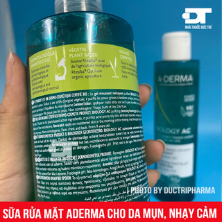 Sữa rửa mặt ADERMA dịu nhẹ cho da nhờn mụn Aderma BIOLOGY-AC