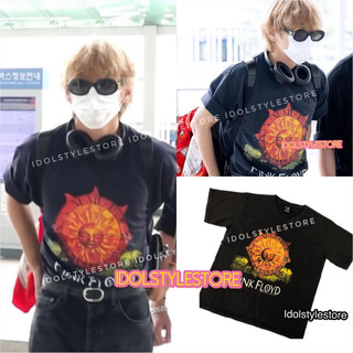 (kèm card) áo thun tay lỡ Floy mặt trời Sân bay V Kim Taehyung BTS