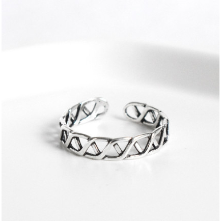 Nhẫn Bạc Thời Trang Dệt Vòng Rỗng Phong Cách Cổ Điển_Ren27421 - K92500010