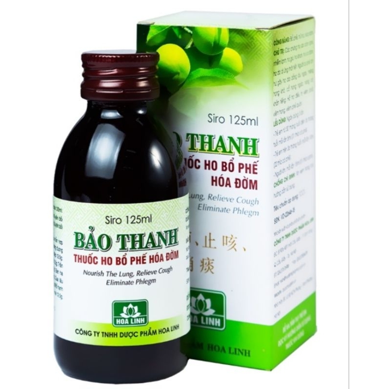 Siro Bảo Thanh giảm ho, long đờm cho người lớn và trẻ em
