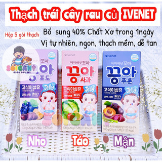 [3/2025] Thạch rau củ trái cây Ivenet cho bé 1y+(Hộp 5gói)