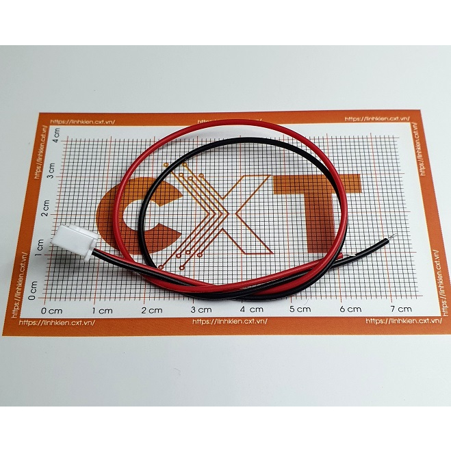 Dây bus XH2.54 2P một đầu cái - Dài 20cm