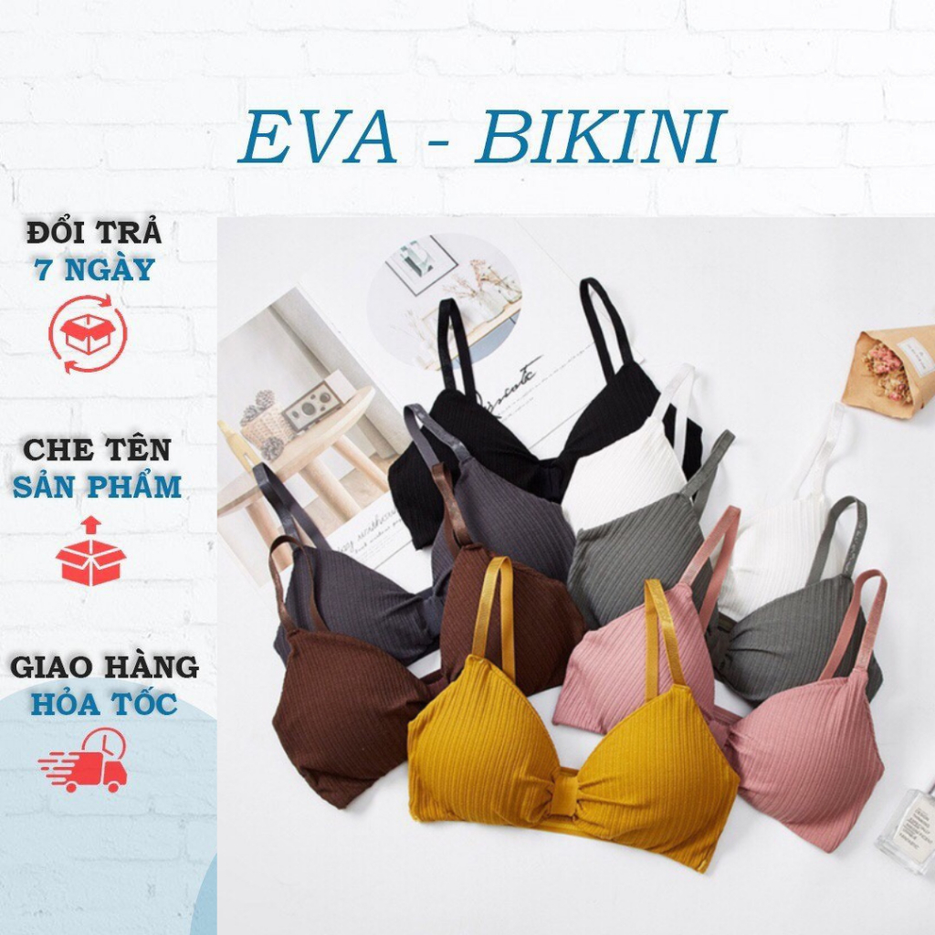 Áo Bra Cotton CARLA Thắt Nơ Siêu Xinh Nâng Ngực 9932