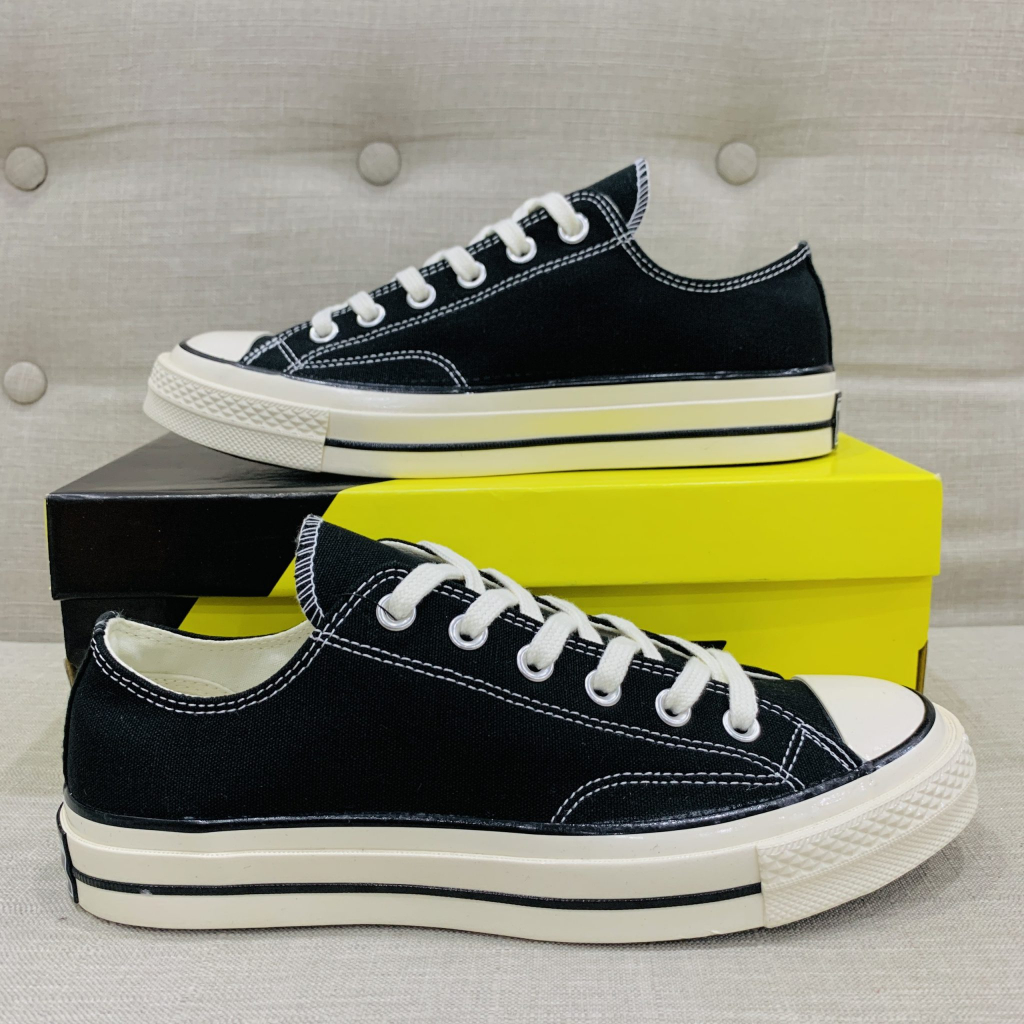 Giày Conversee ChuckTaylor 70s Cổ Thấp Màu Đen-Trắng,Giày Thể Thao Nam Nữ Đen Trắng, Màu Kem Bản Chuẩn Full PK | BigBuy360 - bigbuy360.vn