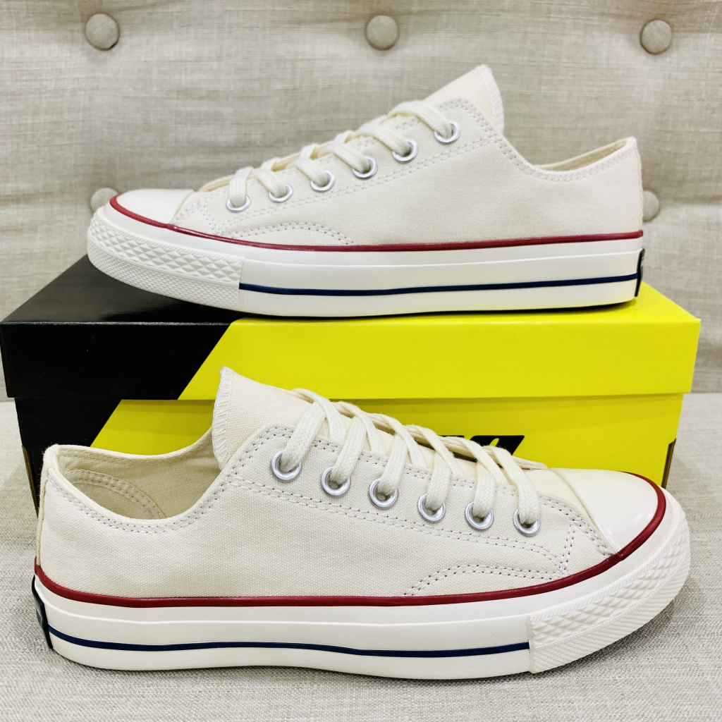 Giày Conversee ChuckTaylor 70s Cổ Thấp Màu Đen-Trắng,Giày Thể Thao Nam Nữ Đen Trắng, Màu Kem Bản Chuẩn Full PK | BigBuy360 - bigbuy360.vn