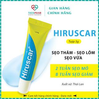 Gel cải thiện sẹo vừa, sẹo lõm, sẹo thâm Hiruscar - Hỗ trợ mờ sẹo, sáng da - Tuýp 5g, 20g