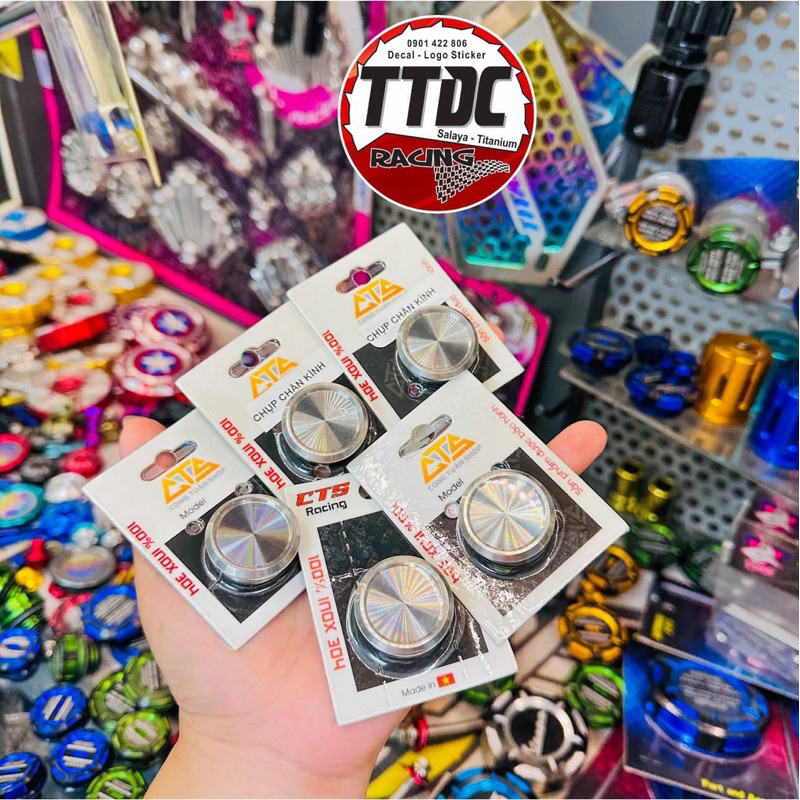 [Giá 1 cái] Nút chụp chân kính cnc inox 304 gắn lead ✌