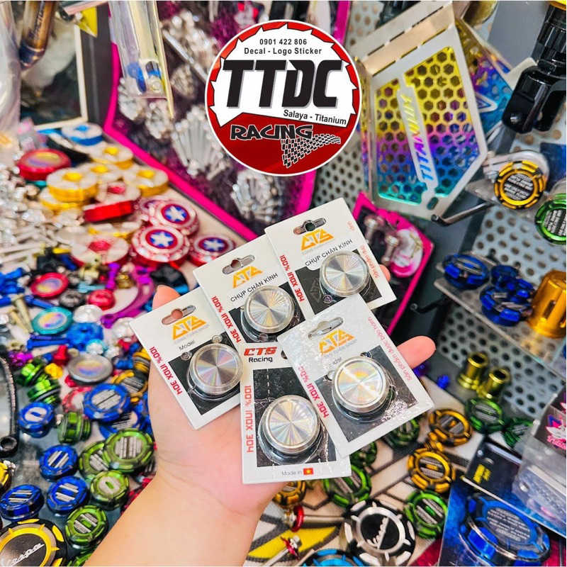 [Giá 1 cái] Nút chụp chân kính cnc inox 304 gắn lead ✌