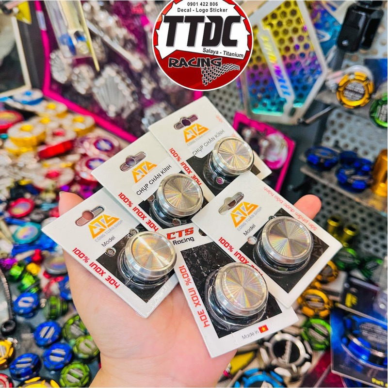 [Giá 1 cái] Nút chụp chân kính cnc inox 304 gắn lead ✌