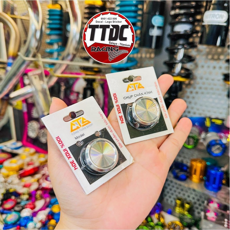 [Giá 1 cái] Nút chụp chân kính cnc inox 304 gắn lead ✌