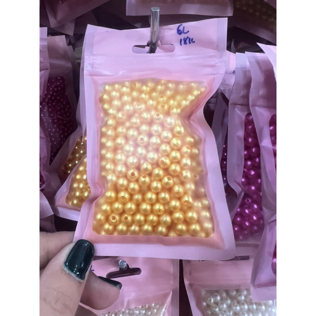 Gói hạt trai nhựa 50g trang trí