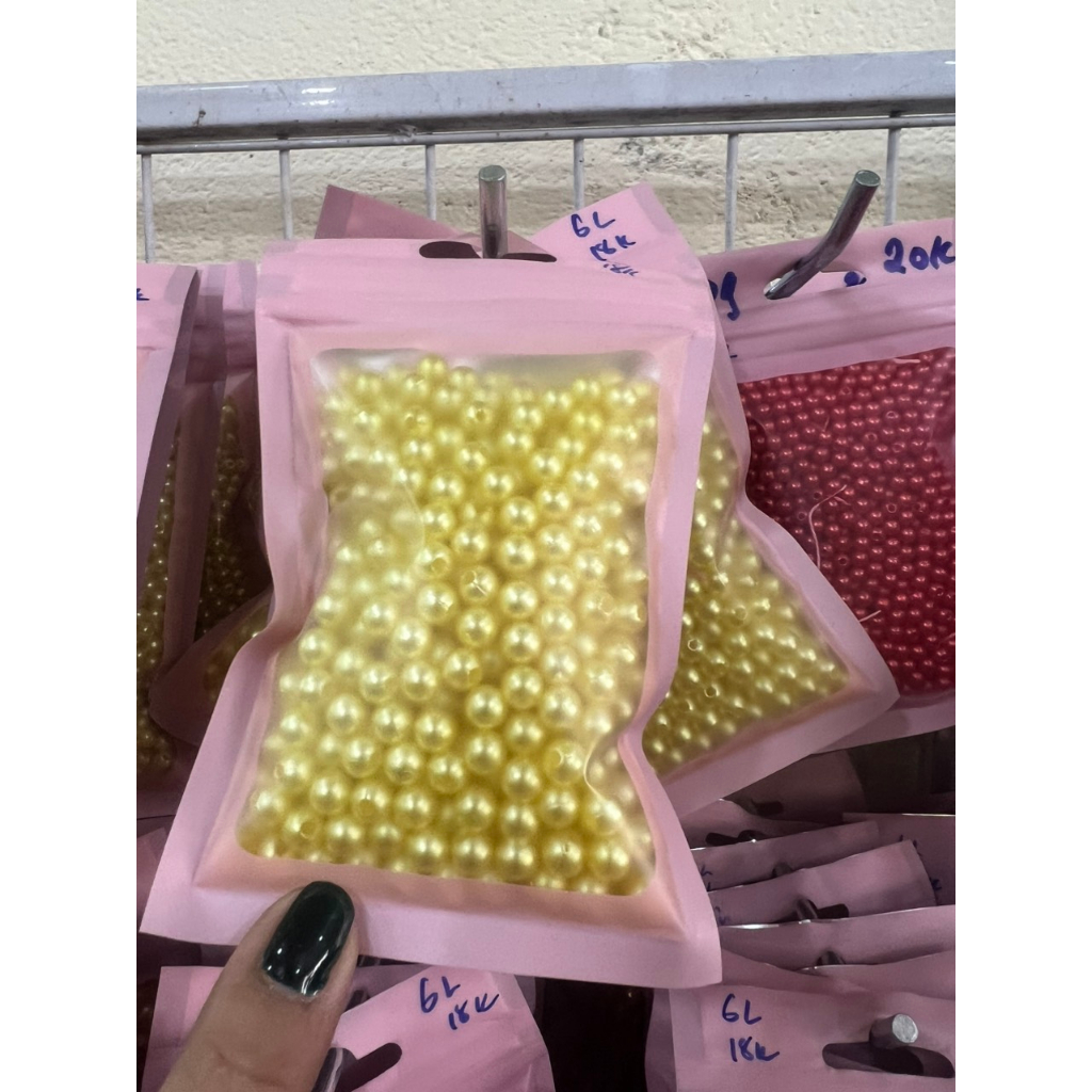 Gói hạt trai nhựa 50g trang trí