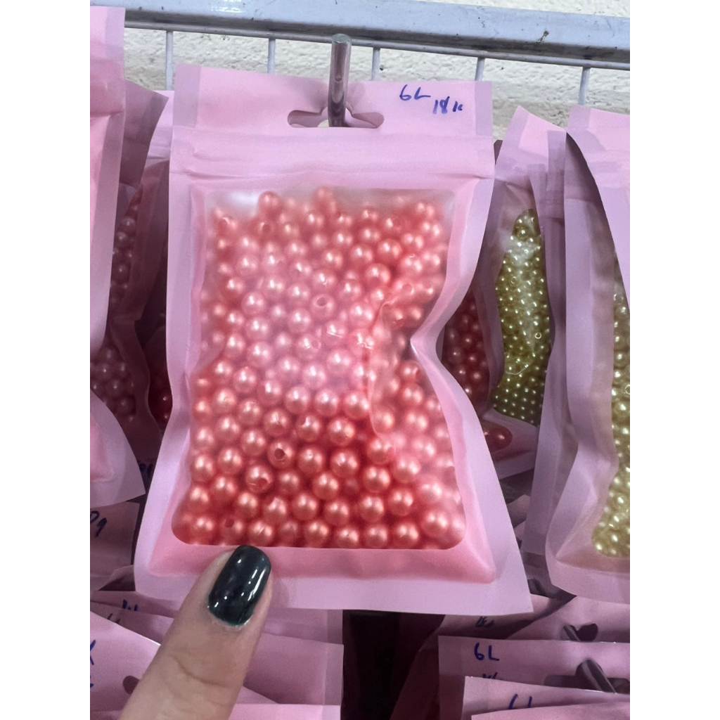 Gói hạt trai nhựa 50g trang trí