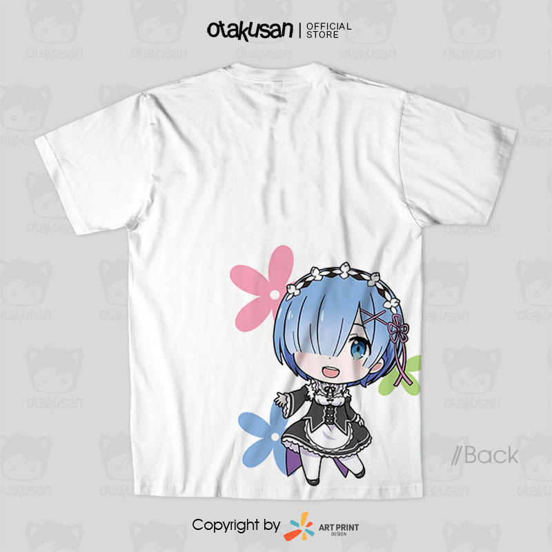 Áo thun Re:Zero Rem Chibi ngắn tay