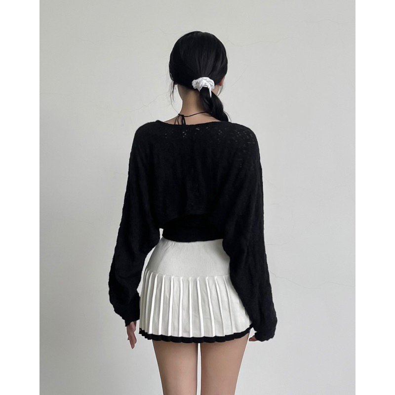 Set áo 2 dây + cardigan OHOH