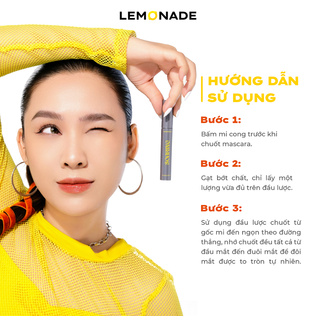 Chuốt mi tơi dài lâu trôi Lemonade Soaring Mascara 6ml