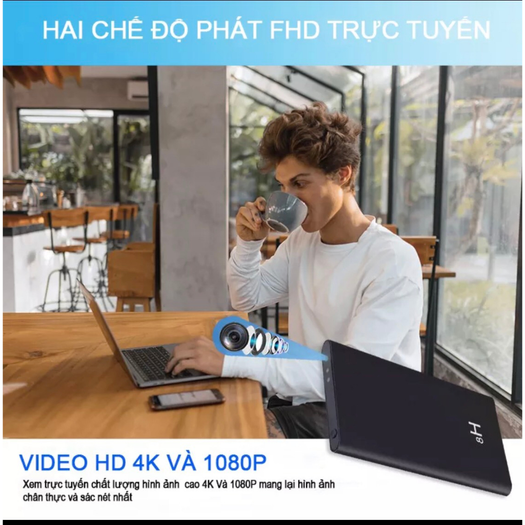 Camera wifi xem từ xa, xem trực tiếp, tự động quay lưu liên tục