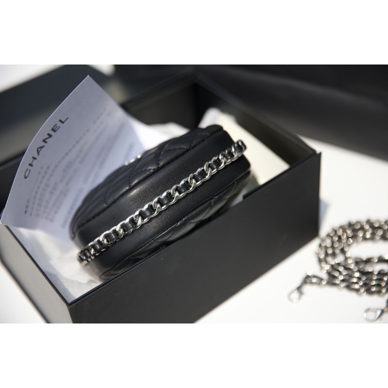 Túi xách nữ mini khóa bạc da lì mềmsz16cm kèm quai đeo dài fullbox nam châm