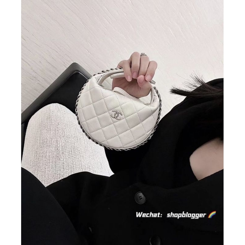 Túi xách nữ mini khóa bạc da lì mềmsz16cm kèm quai đeo dài fullbox nam châm