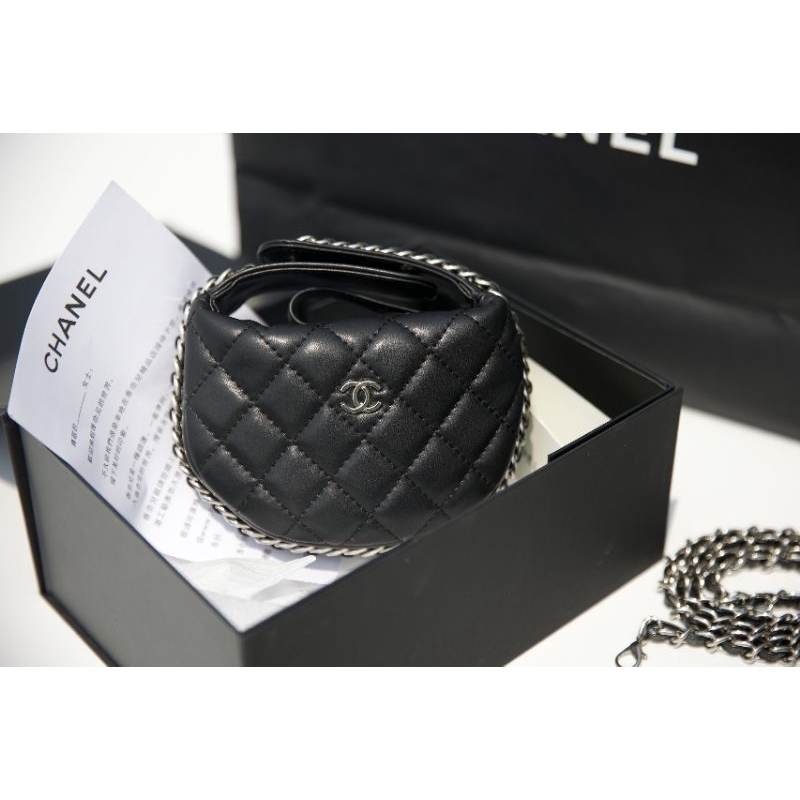 Túi xách nữ mini khóa bạc da lì mềmsz16cm kèm quai đeo dài fullbox nam châm